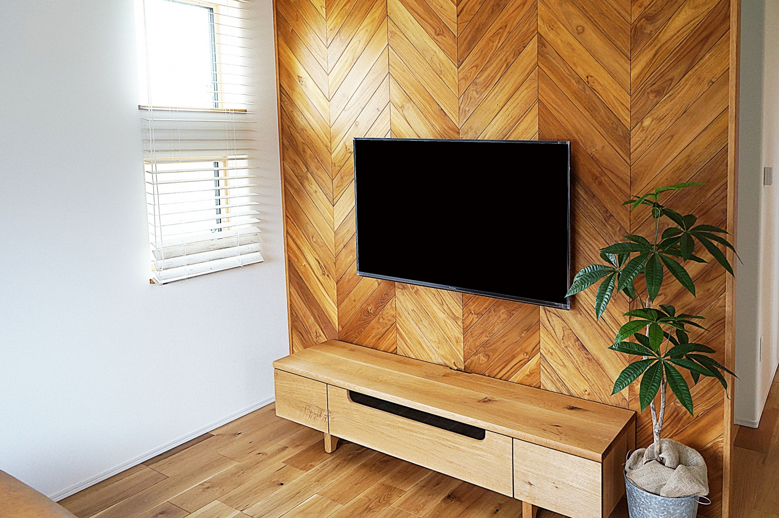 サーラ住宅様モデルハウスでPanasonic・VIERA49インチ「TH-49FX500」を壁掛け 画像No.1